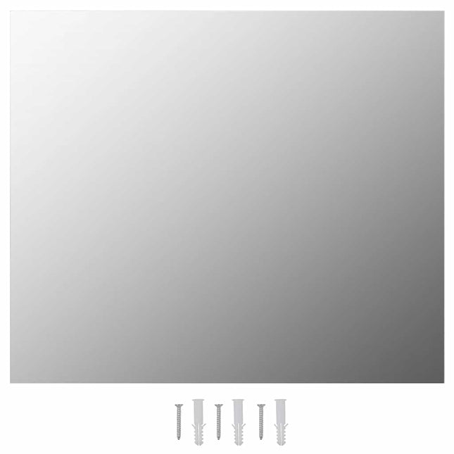 spejl uden ramme 70x50 cm glas