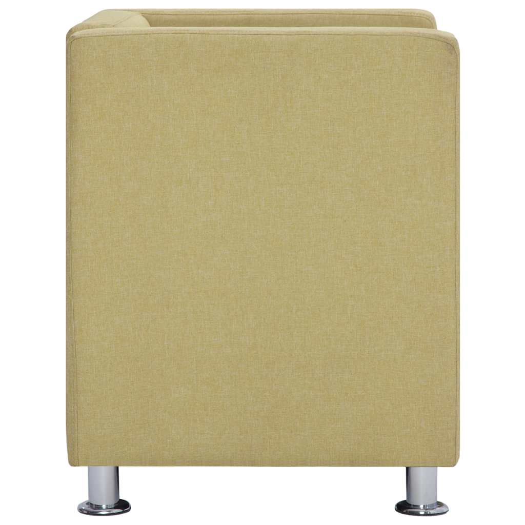 kubelænestol stof grøn