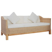 3-personers sofa med hynder naturlig rattan