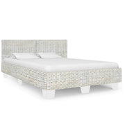 sengestel 160 x 200 cm naturlig rattan grå
