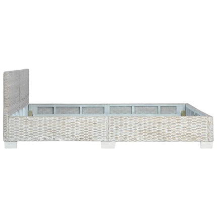sengestel 160 x 200 cm naturlig rattan grå