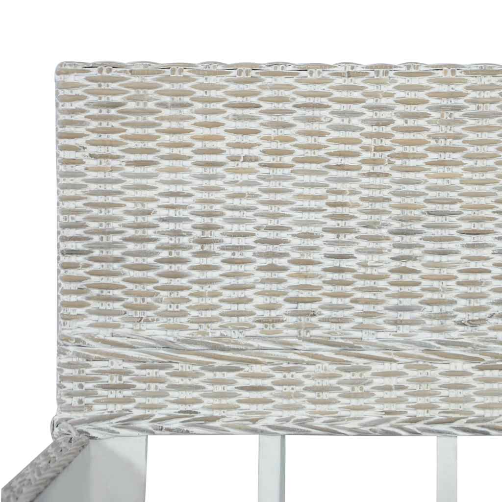 sengestel 160 x 200 cm naturlig rattan grå