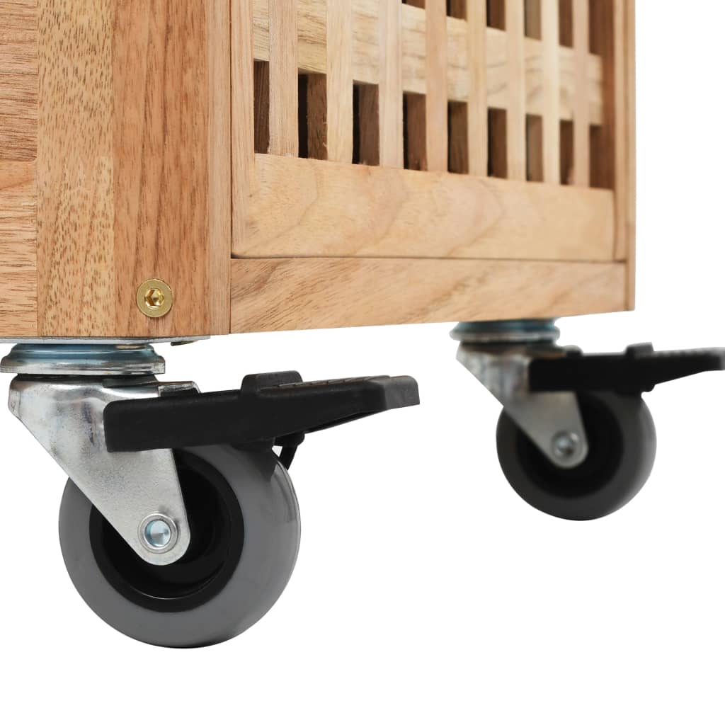 badeværelsesskab 41x41x91 cm massivt valnøddetræ