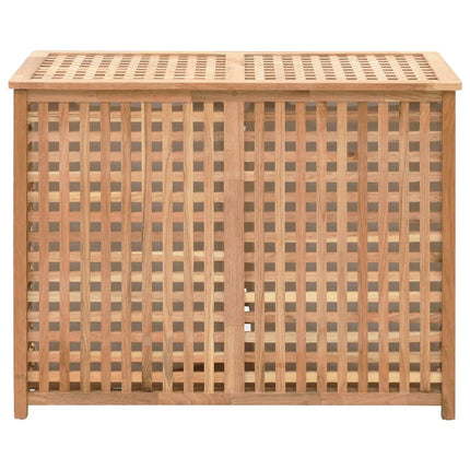 vasketøjskurv 87,5x46x67 cm massivt valnøddetræ