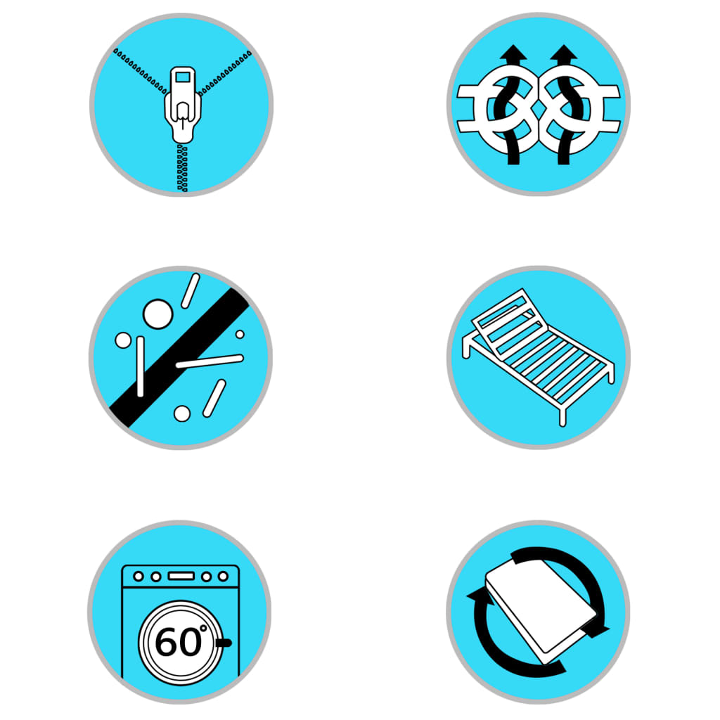 madras 120 x 200 cm viscoelastisk memoryskum 18 cm H2