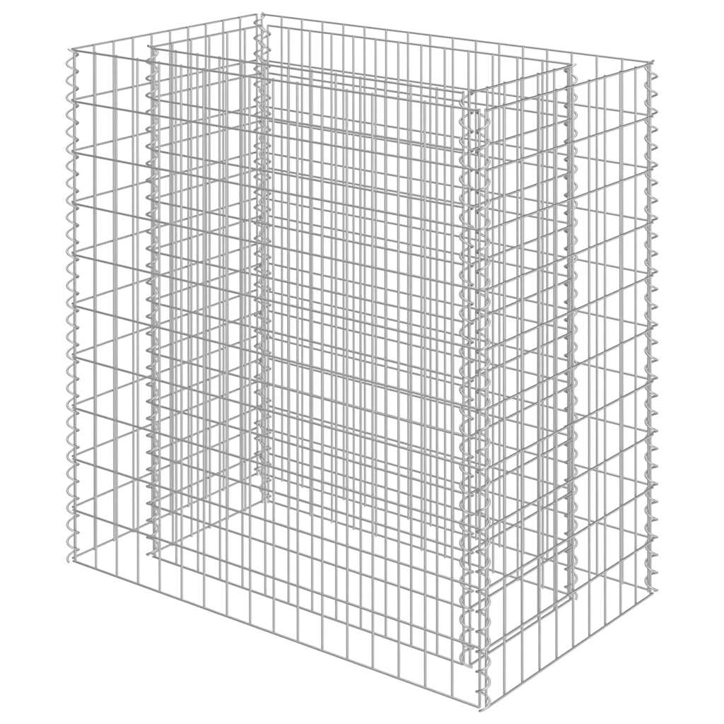 gabion-højbed 90x50x100 cm galvaniseret stål