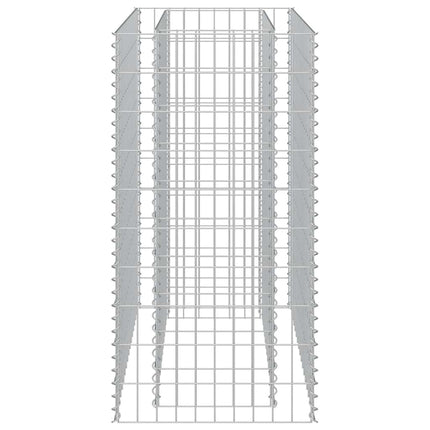 gabion-højbed 90x50x100 cm galvaniseret stål