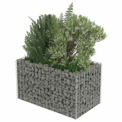 gabion-højbed 90x50x50 cm galvaniseret stål