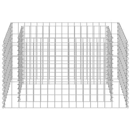 gabion-højbed 90x50x50 cm galvaniseret stål