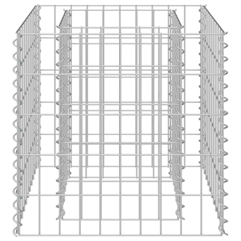 gabion-højbed 50x50x50 cm galvaniseret stål