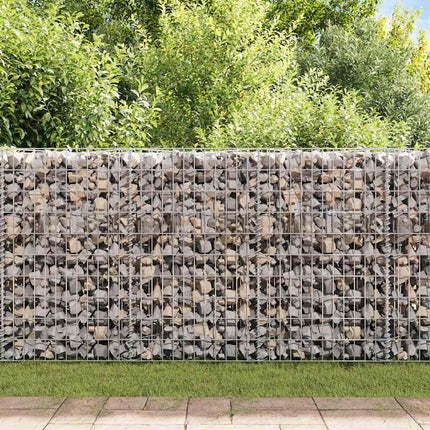 gabionvæg galvaniseret stål 450 x 30 x 100 cm