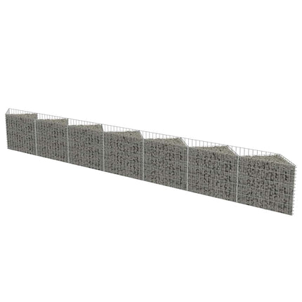 gabionvæg 450x30x50 cm galvaniseret stål