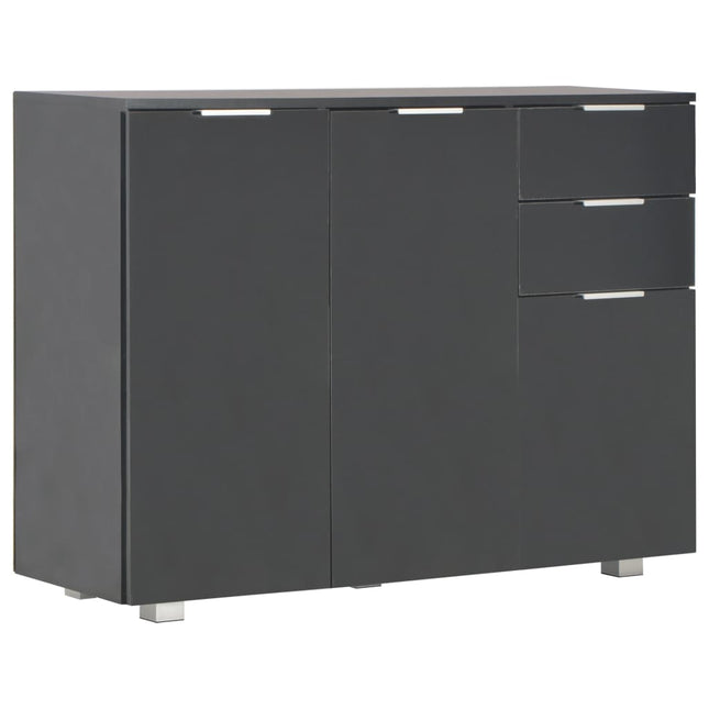 skænk 107x35x80,5 cm sort højglans