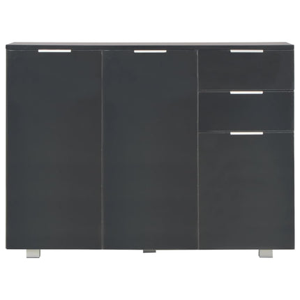 skænk 107x35x80,5 cm sort højglans