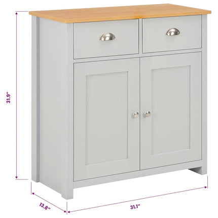 skænk 79x35x81 cm grå