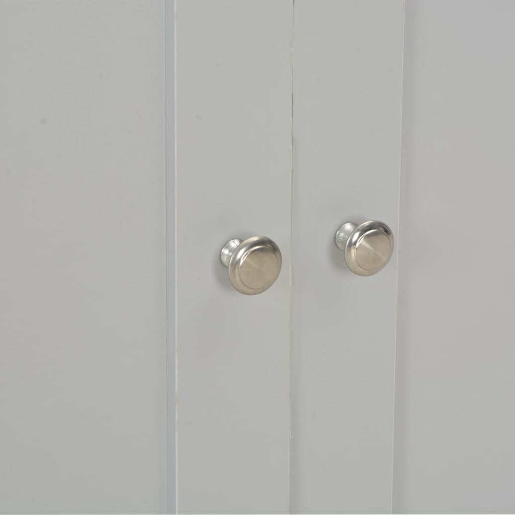 skænk 112x35x81 cm grå