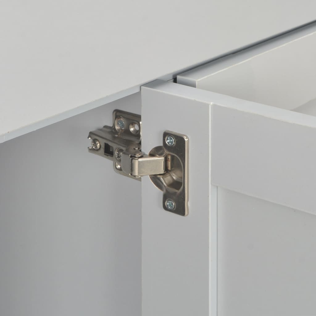 skænk 112x35x81 cm grå