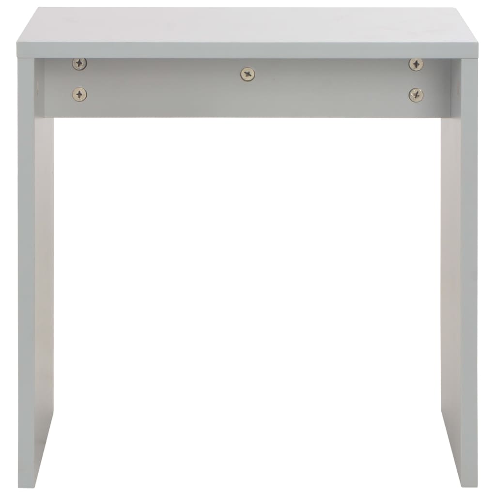 toiletbord med spejl og skammel 104x45x131 cm grå