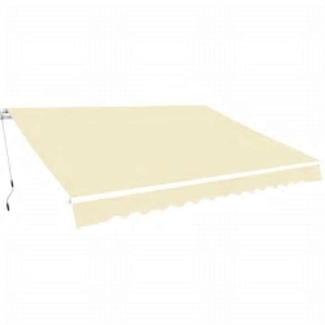 foldemarkise manuel betjening 600 cm cremefarvet