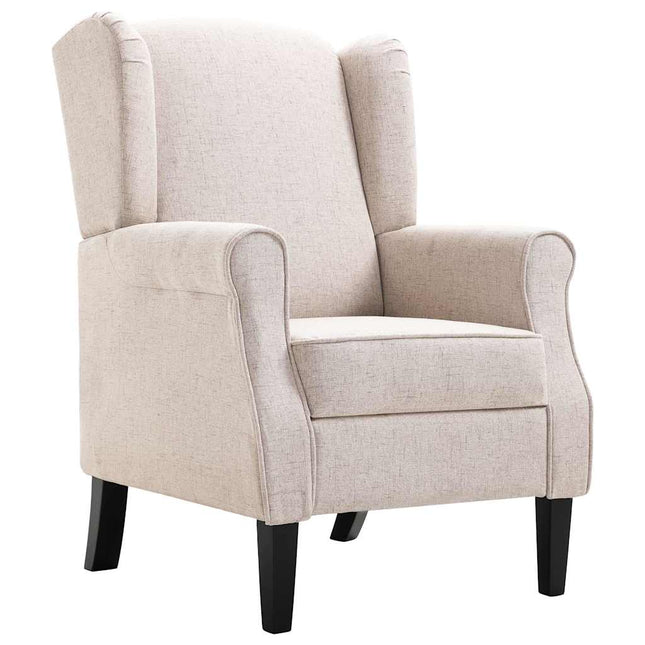 lænestol stof beige