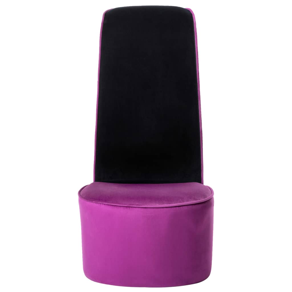 stol højhælet sko-design fløjl lilla