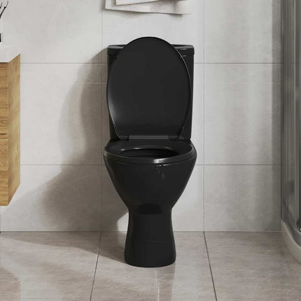 toiletsæde med soft-close og quick release-design sort
