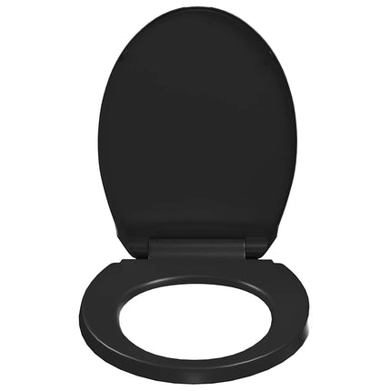 toiletsæde med soft-close og quick release-design sort