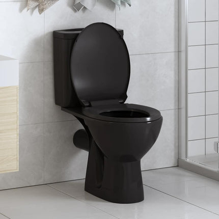 toiletsæde med soft-close og quick release-design sort