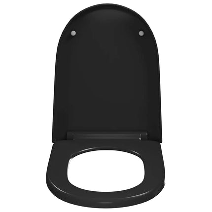 toiletsæde med soft-close og quick release-design sort