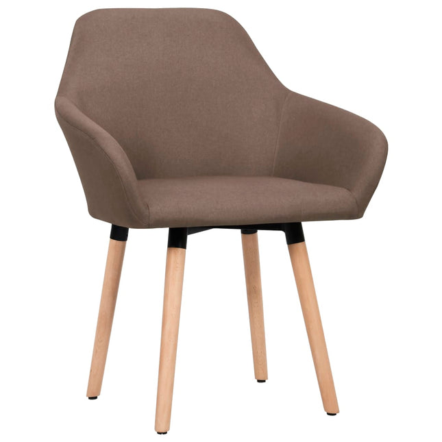 spisebordsstole 2 stk. stof brun