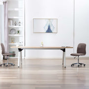 spisebordsstole 2 stk. stof gråbrun