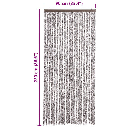 insektgardin 90 x 220 cm brun og beige
