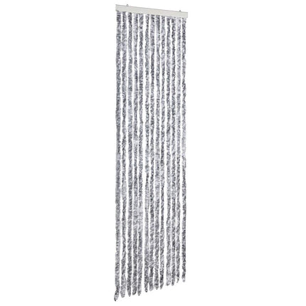 insektgardin 56 x 185 cm hvid og grå