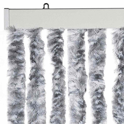 insektgardin 56 x 185 cm hvid og grå