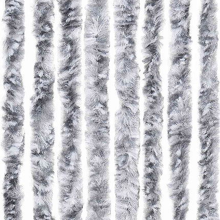 insektgardin 56 x 185 cm hvid og grå