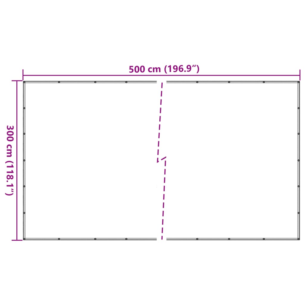 trailernet HDPE 3 x 5 m sort