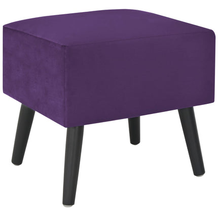 sengeskabe 2 stk. 40 x 35 x 40 cm fløjl mørkelilla