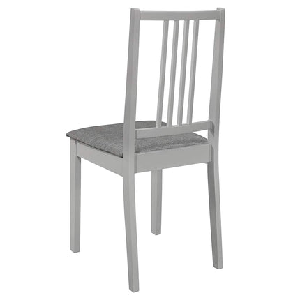 spisebordssæt 3 dele MDF grå