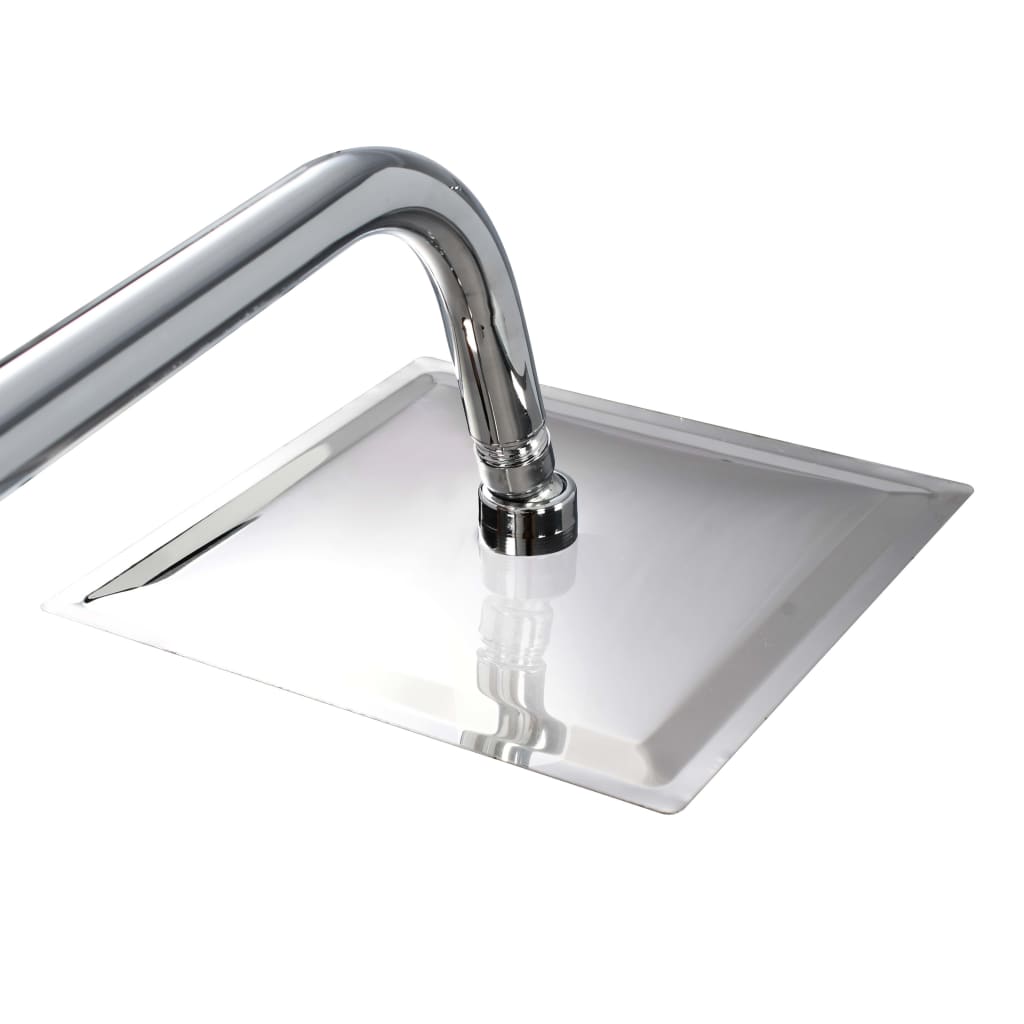 brusersæt dobbelt brusehoved med håndbruser rustfrit stål