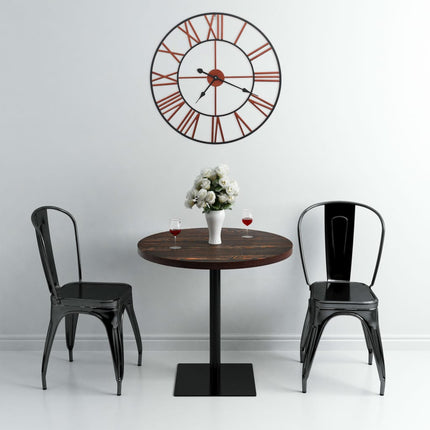 vægur 58 cm metal rød