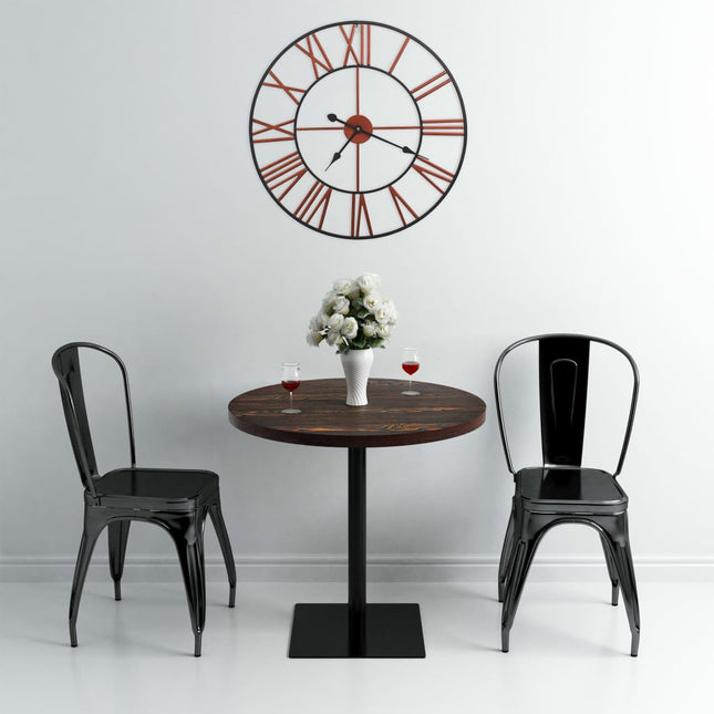 vægur 58 cm metal rød
