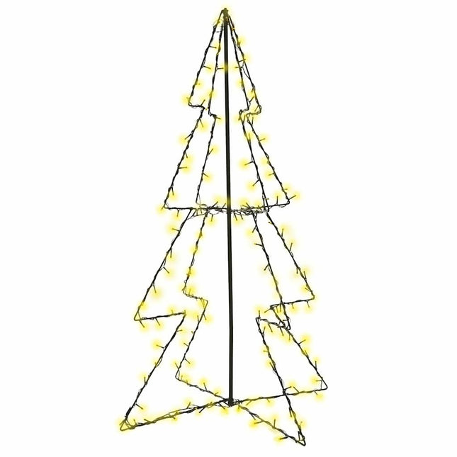 lysende juletræ 78x120 cm 160 LED'er indendørs/udendørs