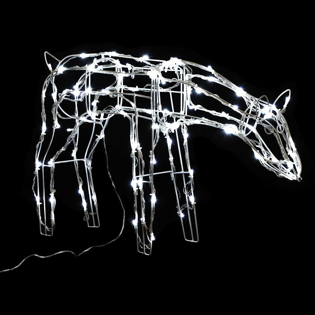 julelysdisplay i 3 dele Rensdyr 229 LED'er