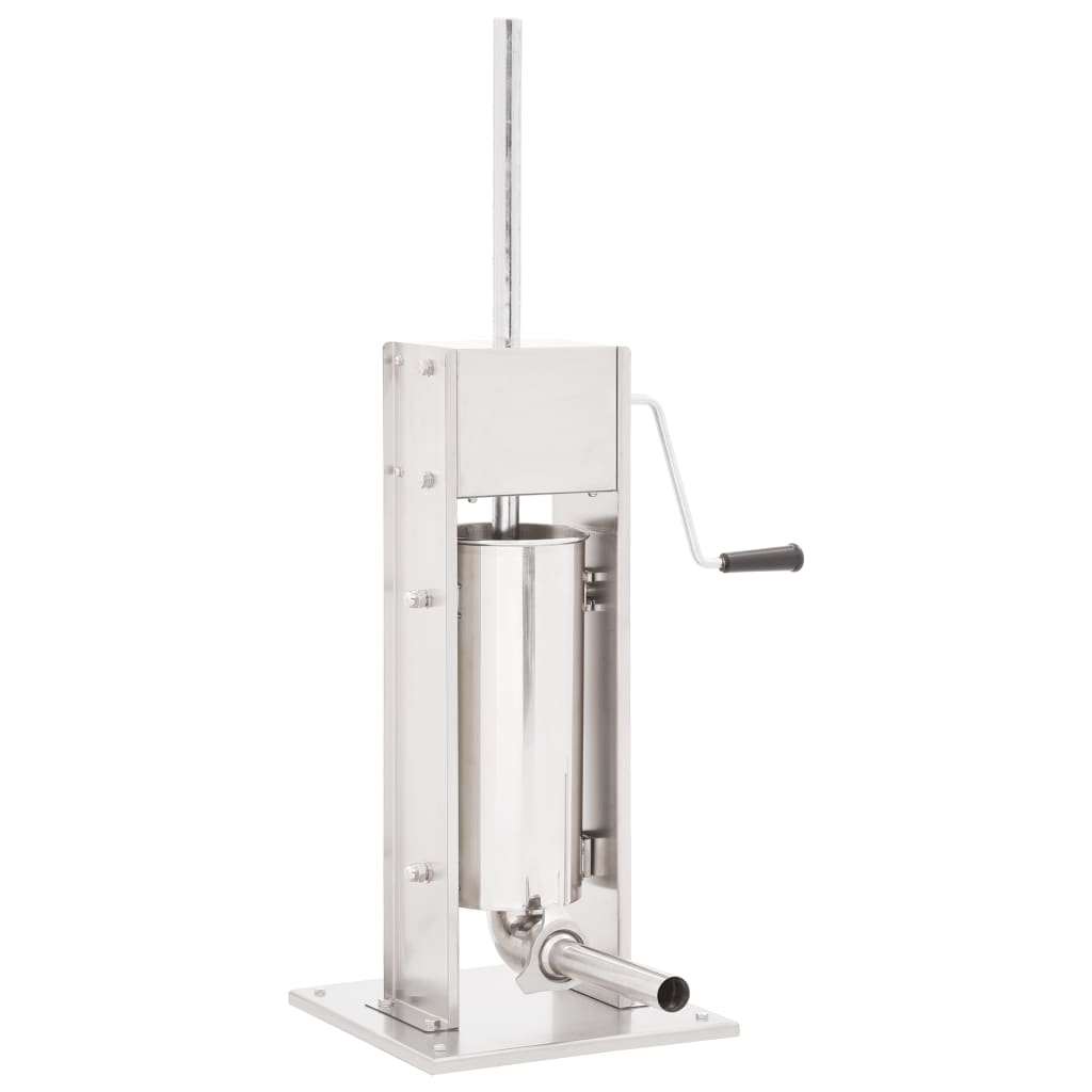 manuel pølsestopper 5 l rustfrit stål sølvfarvet