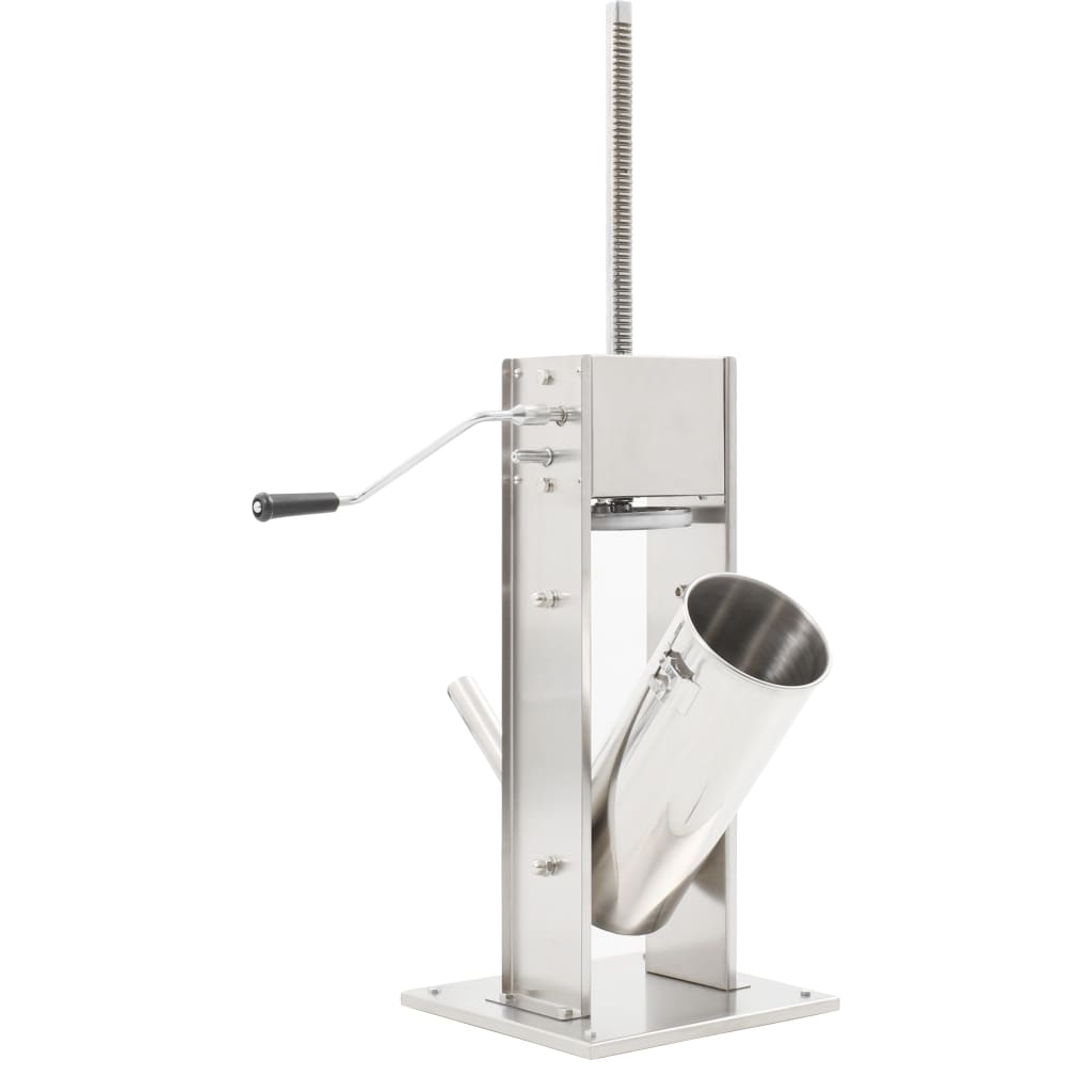 manuel pølsestopper 5 l rustfrit stål sølvfarvet