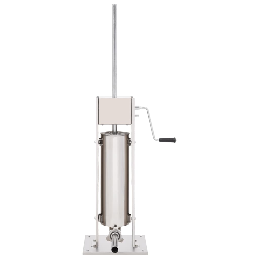 manuel pølsestopper 7 l rustfrit stål sølvfarvet