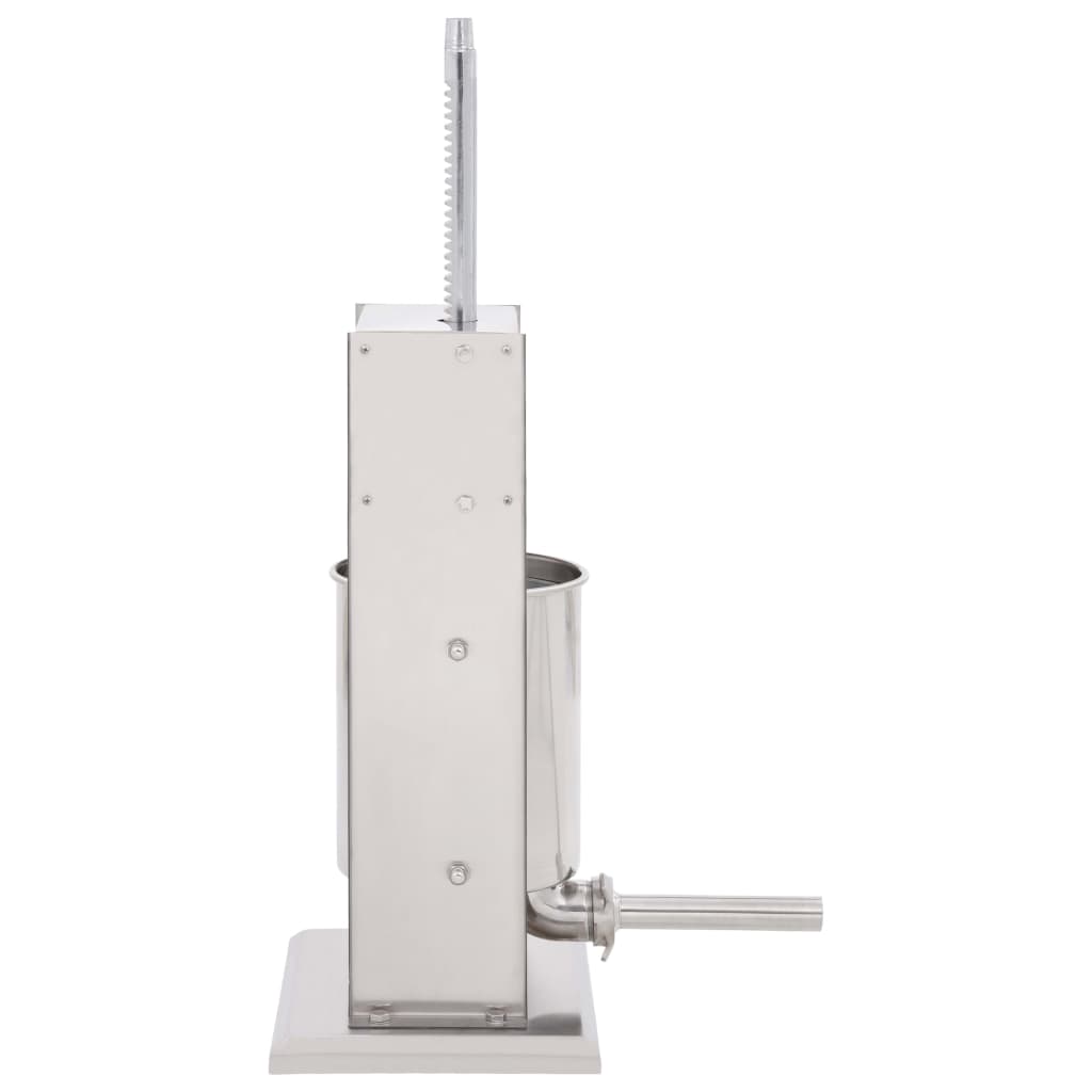 manuel pølsestopper 10 l rustfrit stål sølvfarvet