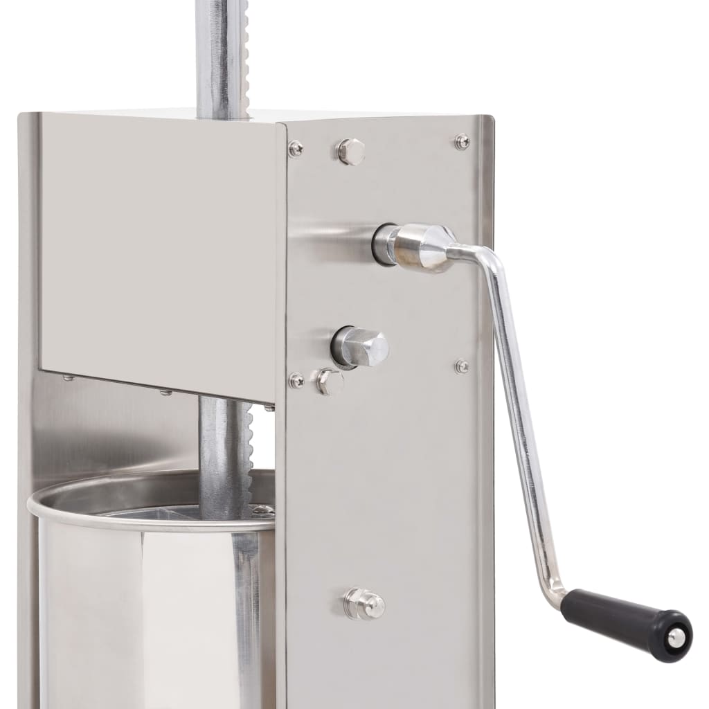 manuel pølsestopper 10 l rustfrit stål sølvfarvet