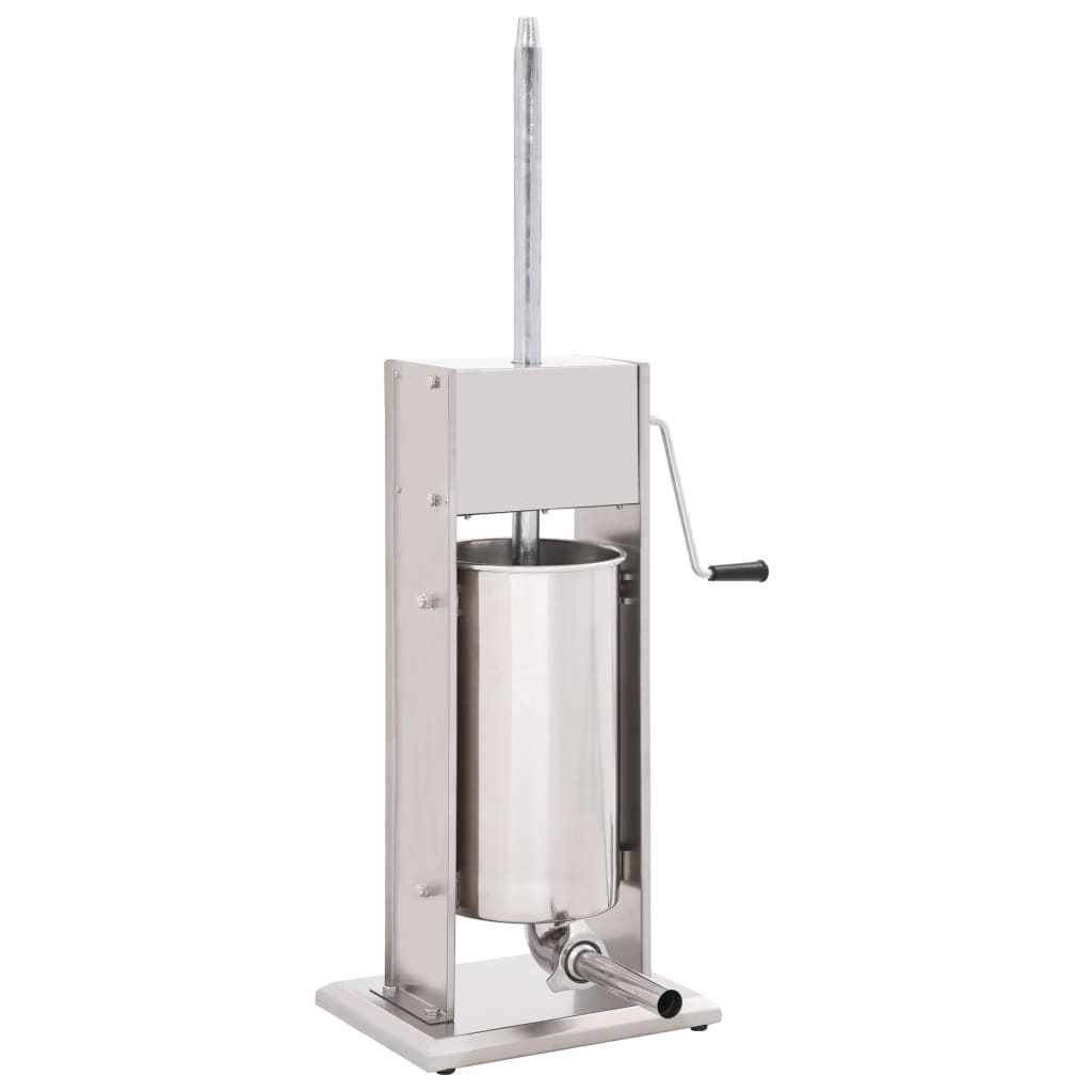 manuel pølsestopper 15 l rustfrit stål sølvfarvet
