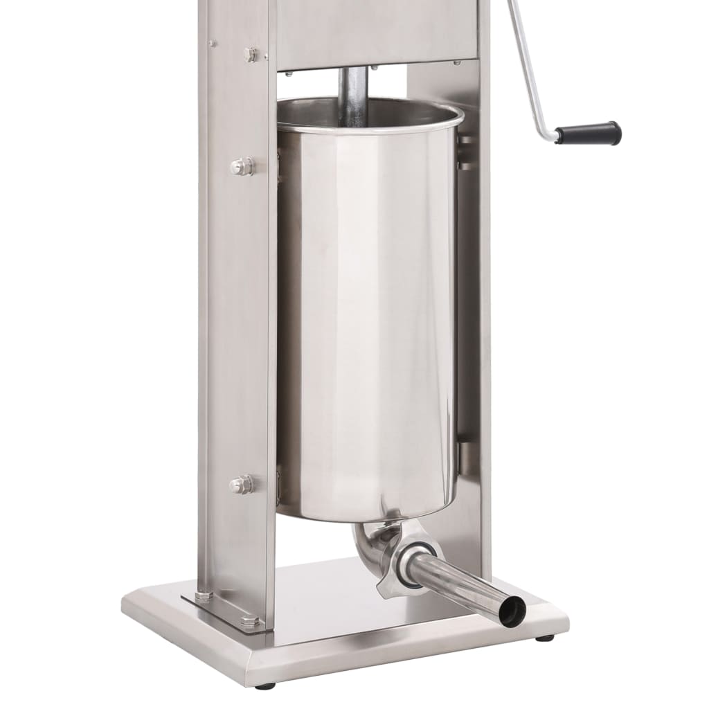 manuel pølsestopper 15 l rustfrit stål sølvfarvet